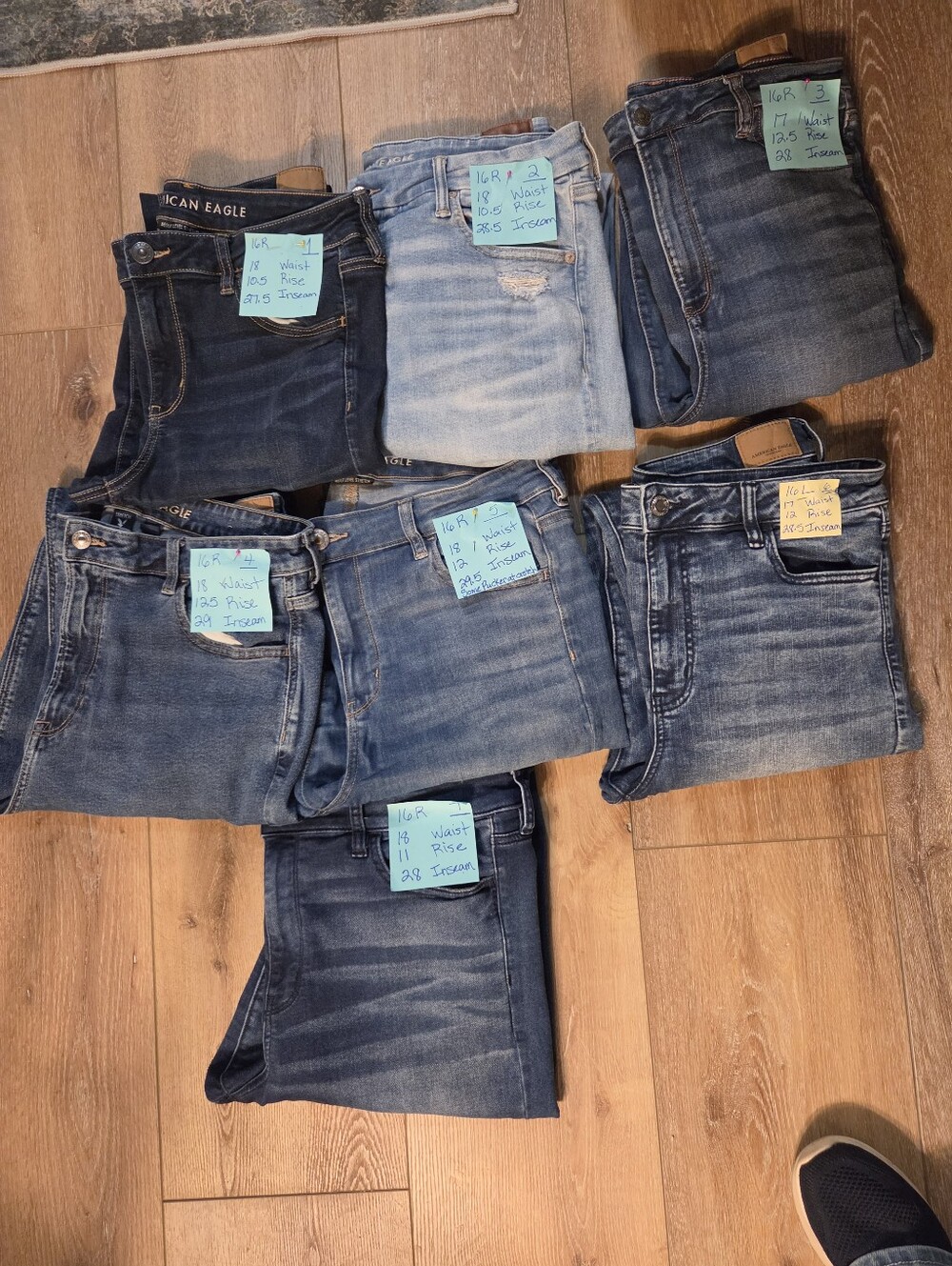 7 Pair American Eagle Size 16
